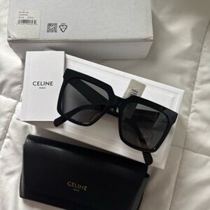 Celine Black Square Oversized Sunglasses